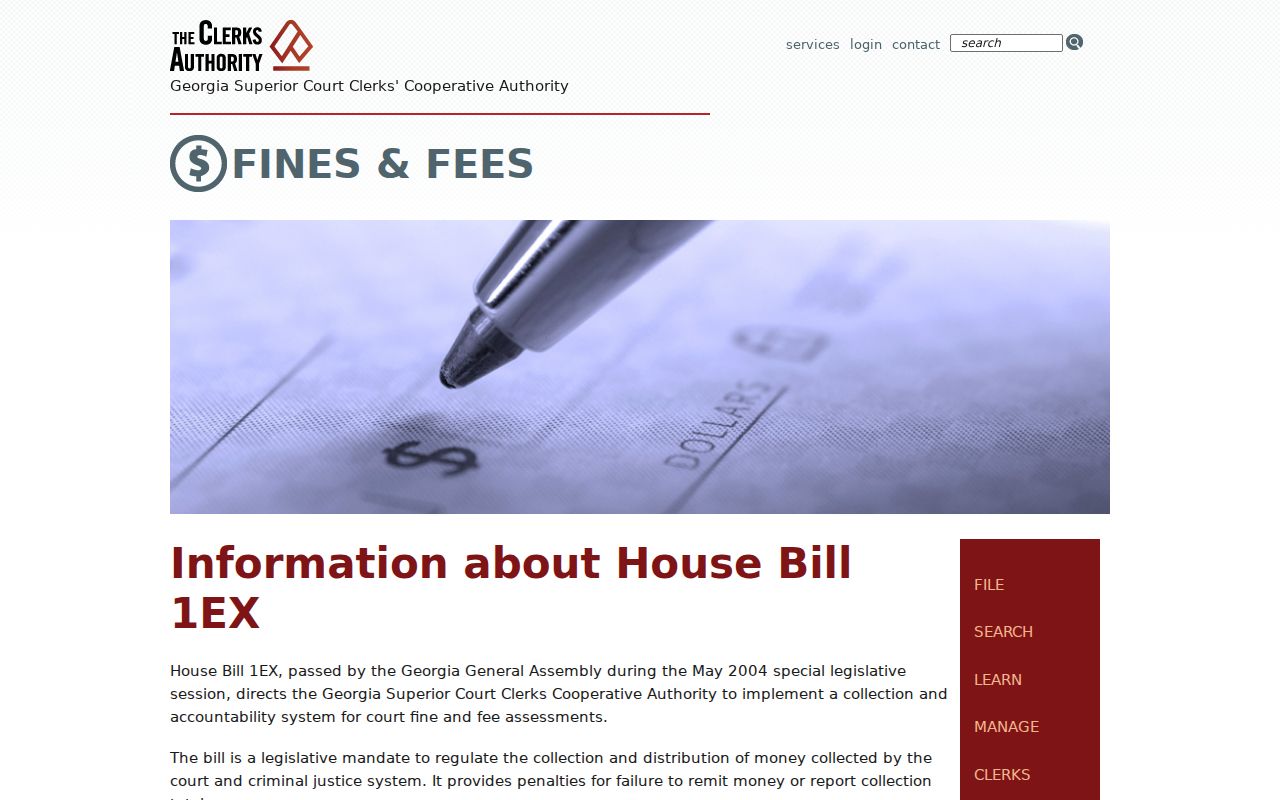 Jeff Davis County court records official fee index