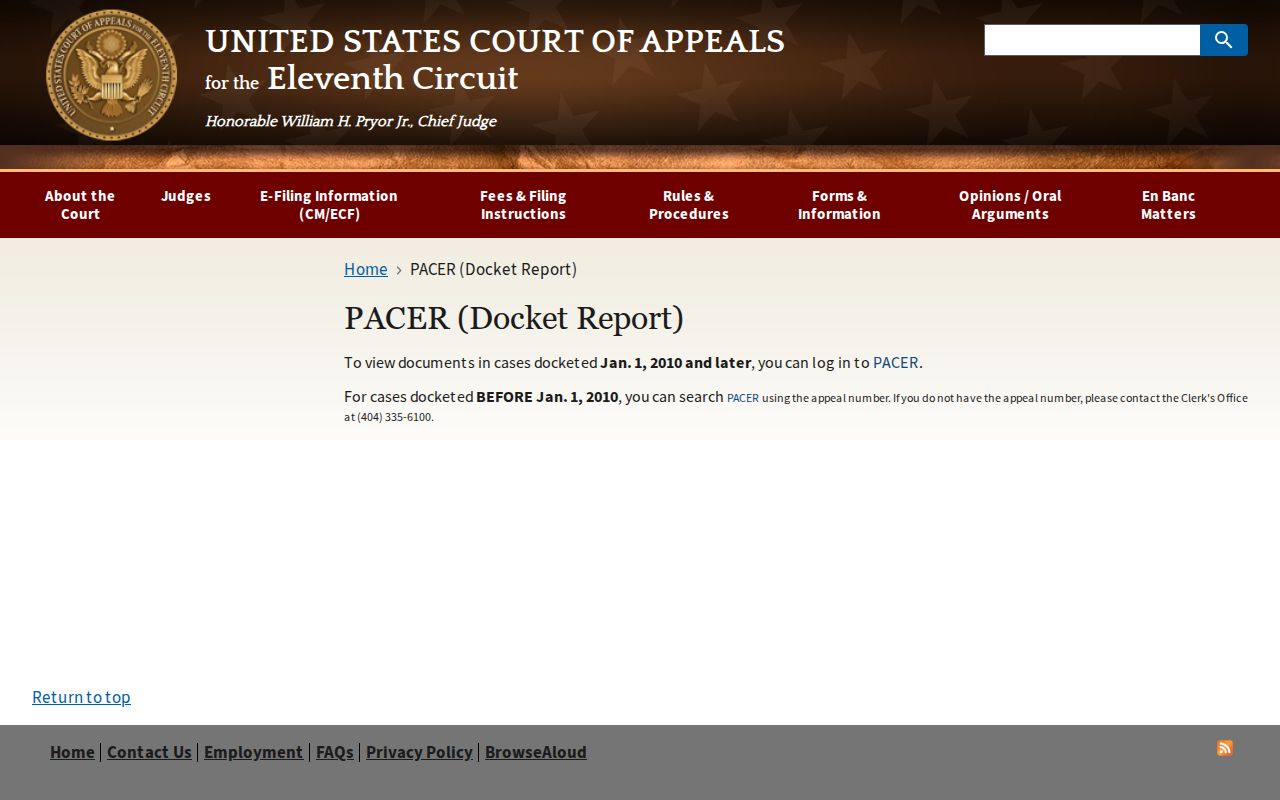 Jeff Davis County court records federal PACER guidance